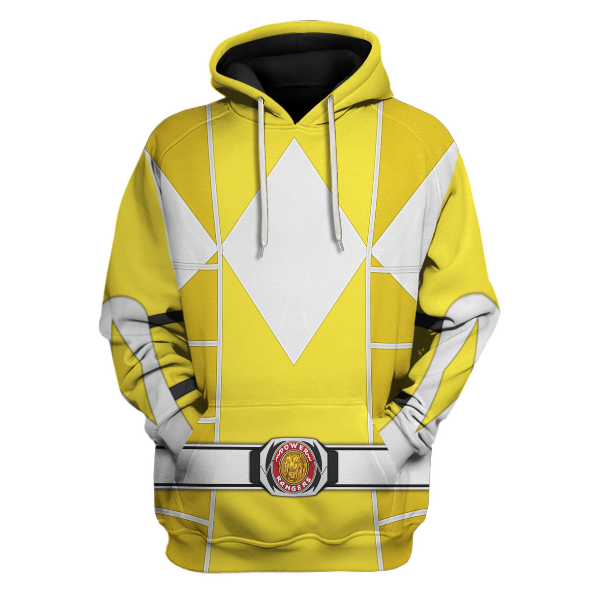 Yellow Mighty Morphin Power Ranger Cosplay C2 – Hoodie Set, Sweatshirt, Sweatpants