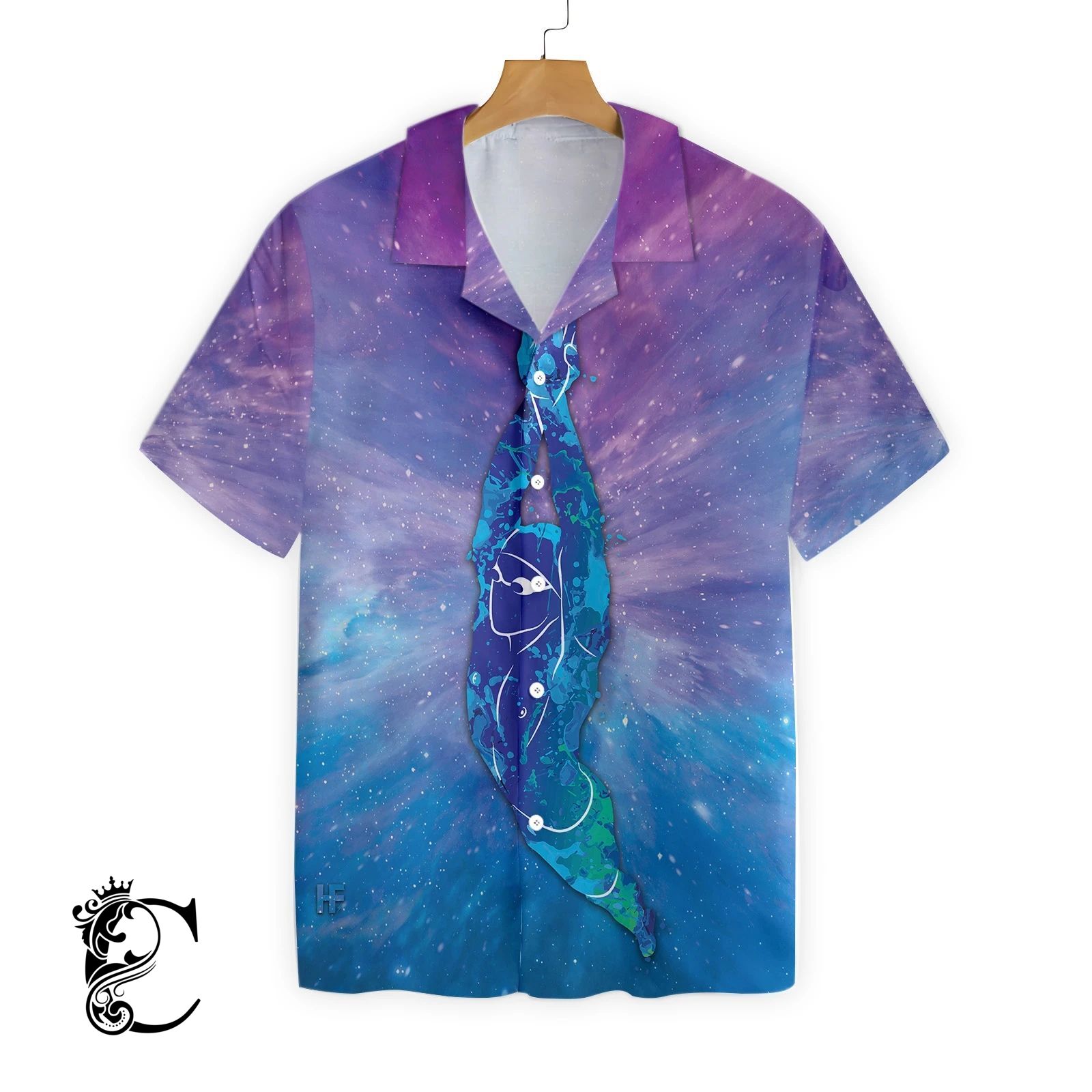 Swimming In The Galaxy Ez14 1702 Hawaiian Shirt