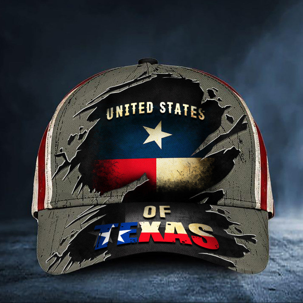 United States Of Texas Hat Unique Baseball Caps Patriotic Gifts For Him Hat Classic Cap – Pn211016Pa