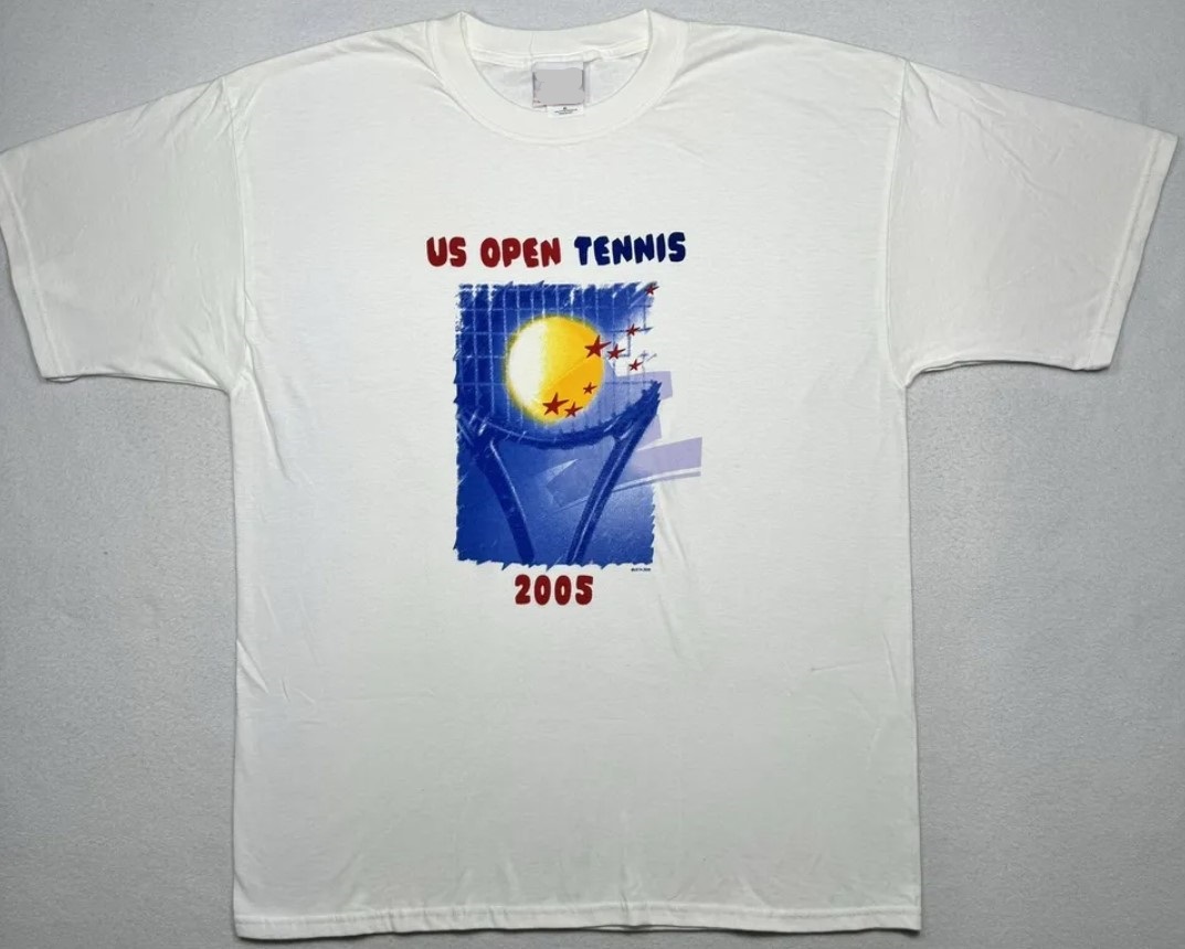 Vintage 2005 US Open Tennis Shirt Outfit, Gift For Men, For Women