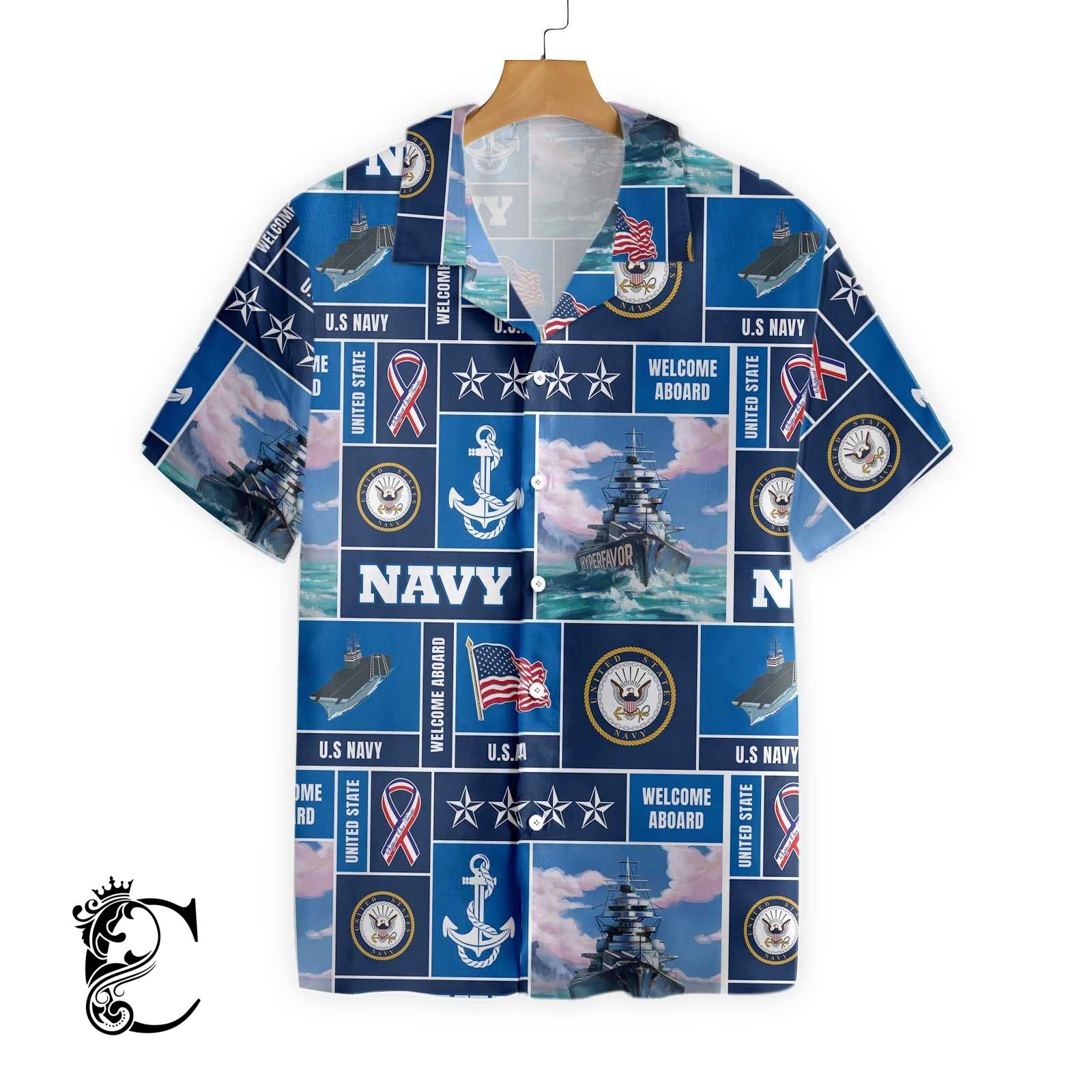 Veteran Soldier Us Navy Welcome To Aboard Hawaiian Shirt