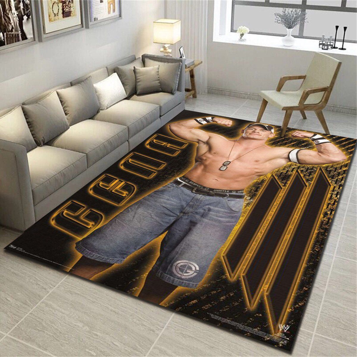 Wwe John Cena Flex Rugs, Living Room Bedroom Carpet