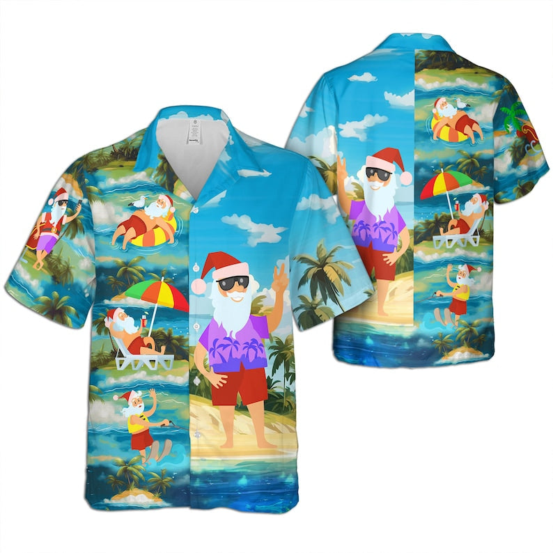 Tropical Santa Claus Christmas 3 – Hawaiian Shirt