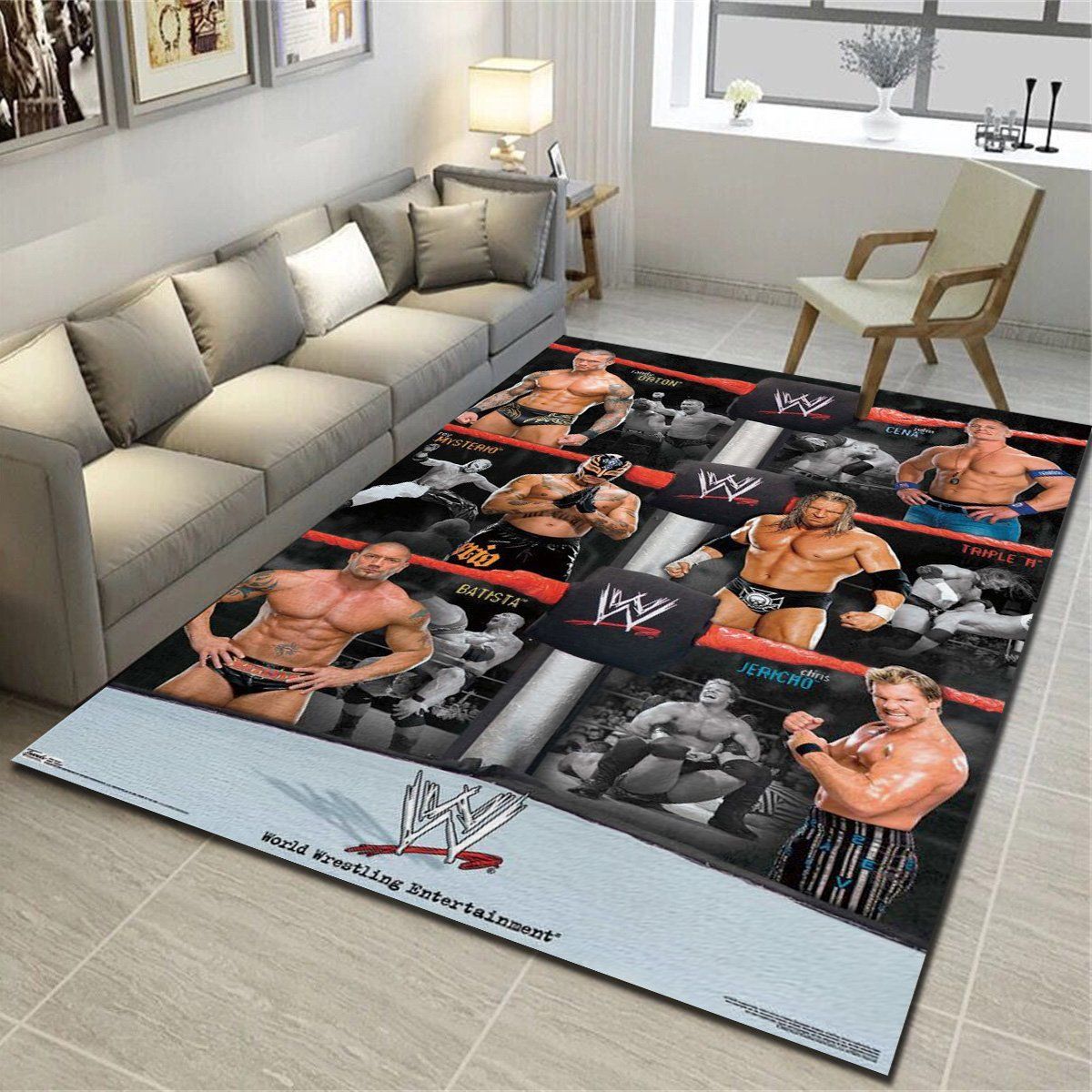 Wwe Group Area Rugs, Living Room Carpet