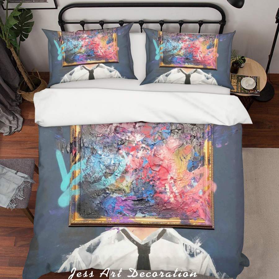 3D Sage Barnes A Self Portrait Colorized Quilt Cover Set Bedding Set Duvet Cover Pillowcases  ZY D113