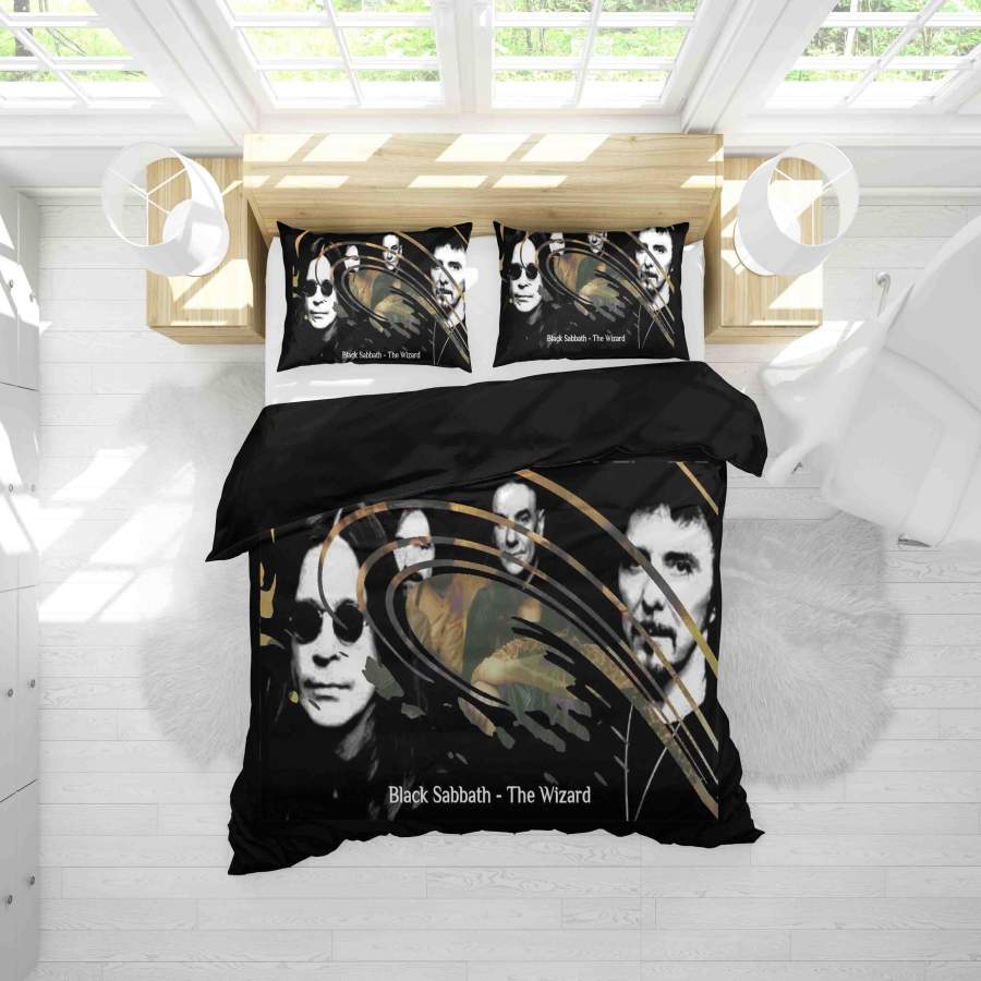 3D Wizard Black Sabbath Quilt Cover Set Bedding Set Duvet Cover Pillowcases SF77