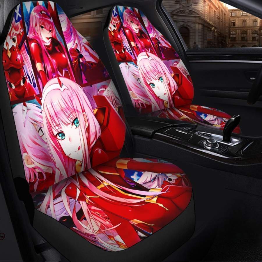 Zero Two Cute Anime Girl Car Seat Covers 2