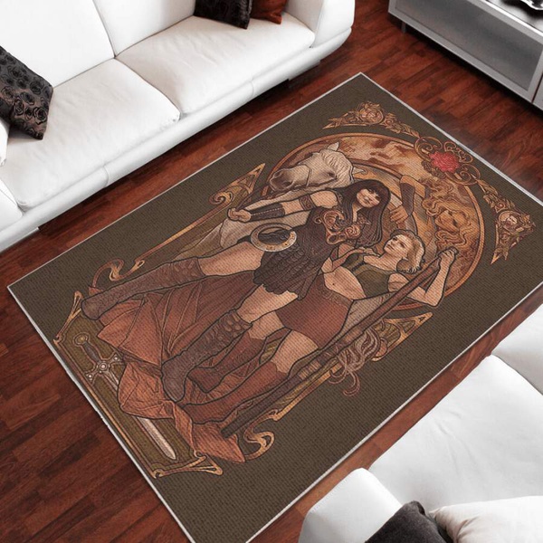 Xena Warrior Princess Area Rug – Home Decor – Bedroom Living Room Decor