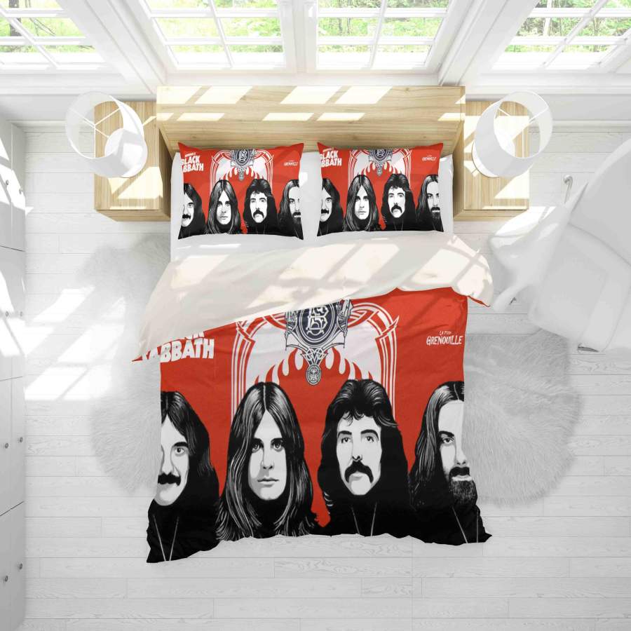 3D Singer Black Sabbath Quilt Cover Set Bedding Set Duvet Cover Pillowcases SF85