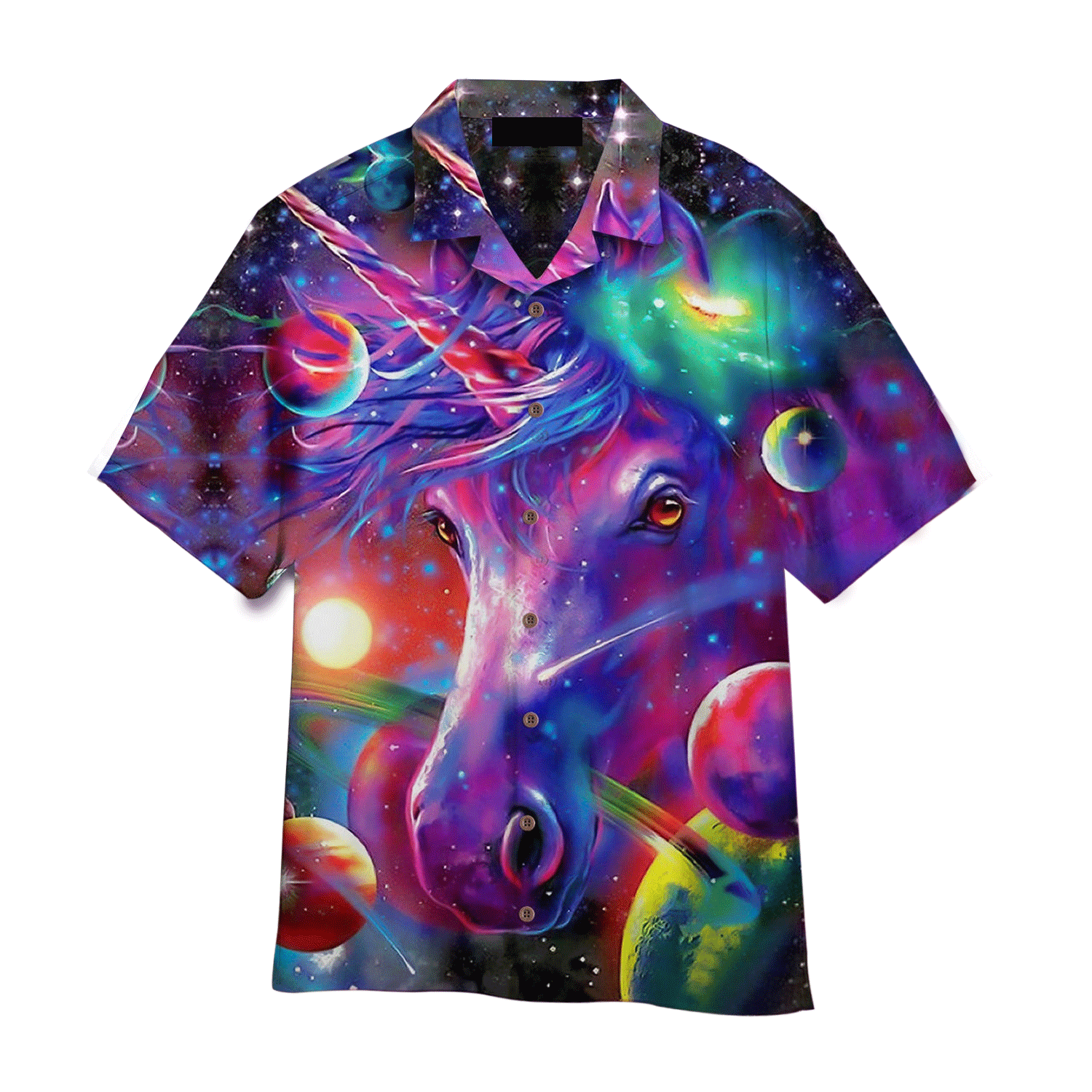 Unicorn Colorful Purple Aloha Hawaiian Shirts For Men & Women