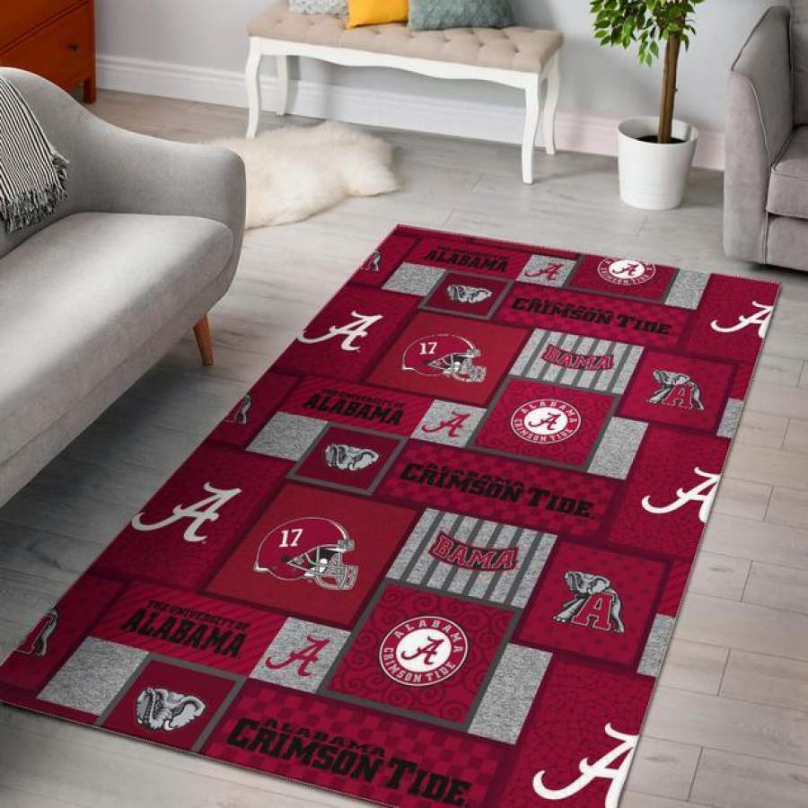 alabama crimson tide area rug – HOME DECOR – BEDROOM LIVING ROOM DECOR