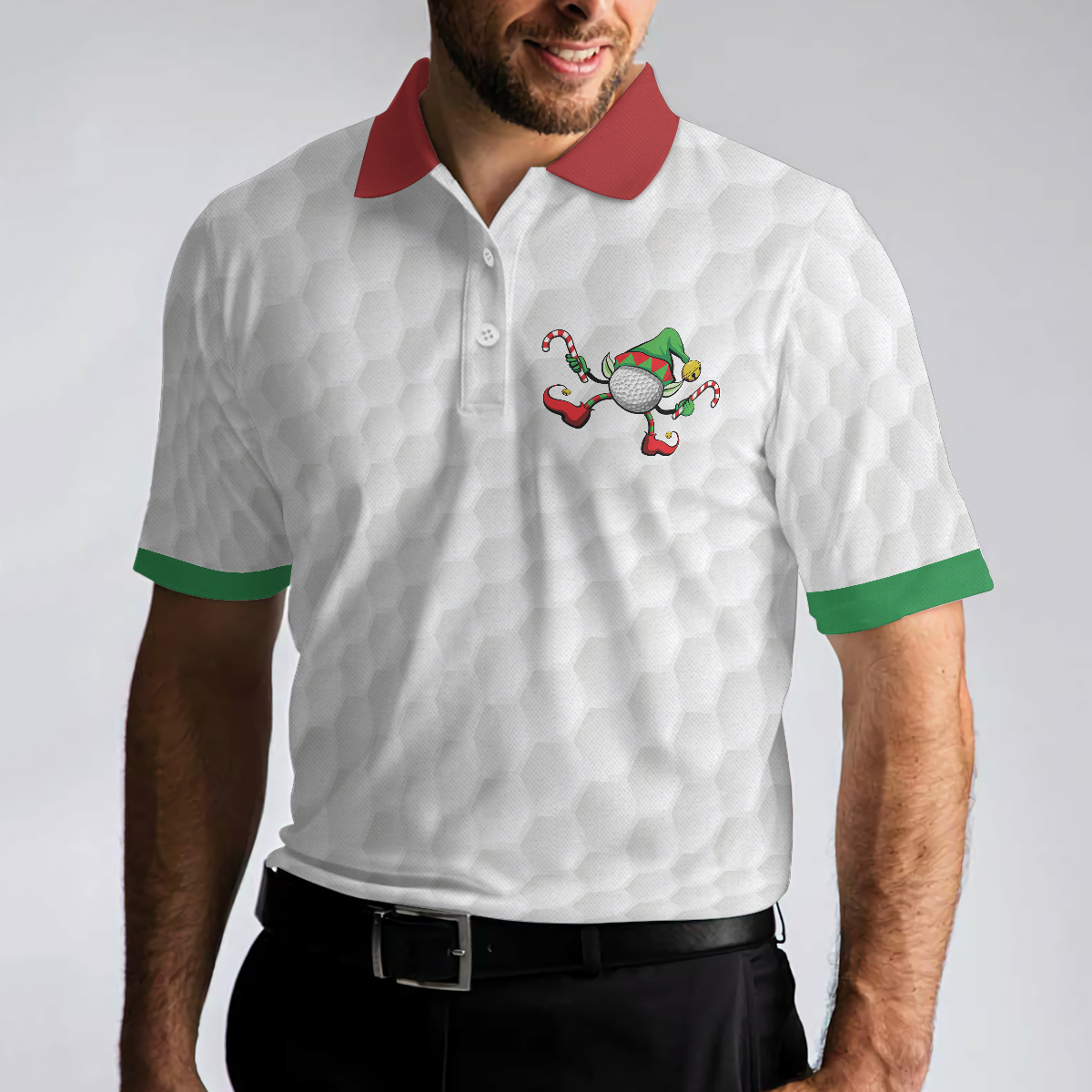 Personalized Funny Christmas-Themed Men Golf Polo Shirt
