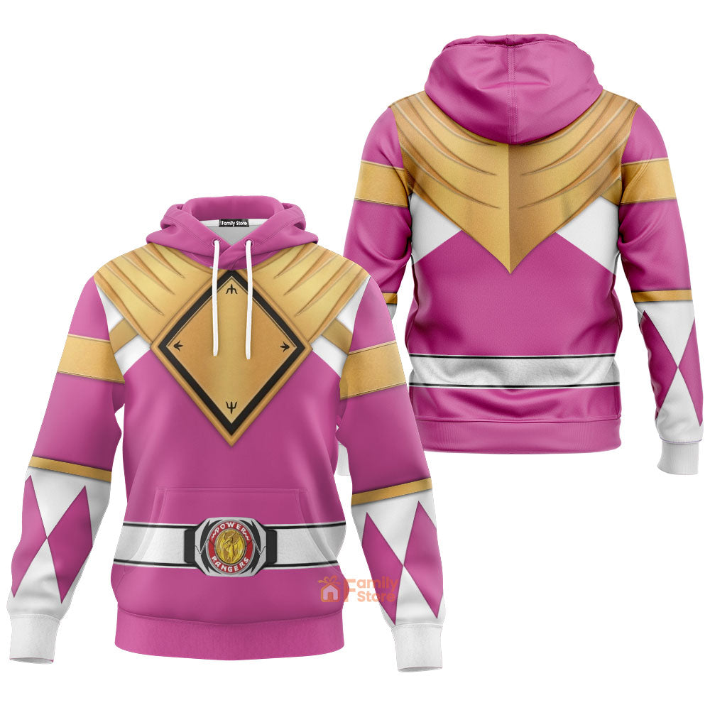 Pink Ranger Dragon Shield  Mighty Morphin Power Ranger – Hoodie Set, Sweatshirt, Sweatpants