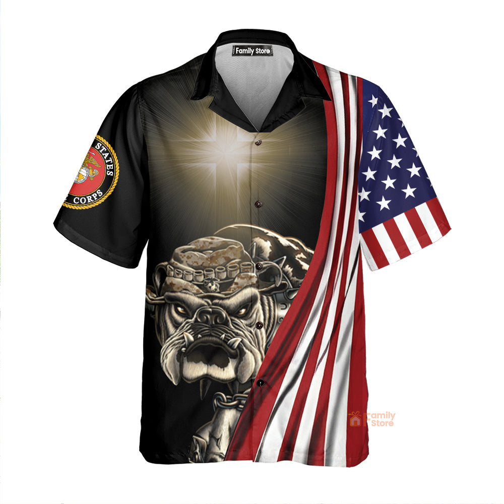 Us Marine Forgive Me Father Hawaiian Shirt