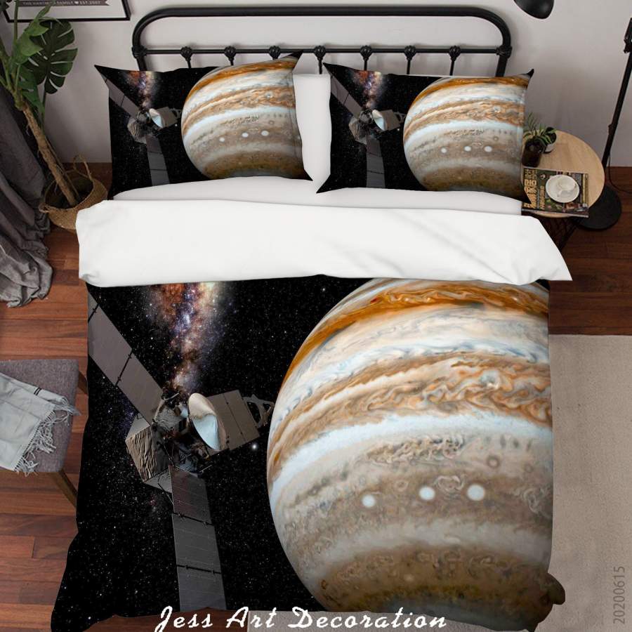 3D Planet Satellite Quilt Cover Set Bedding Set Duvet Cover Pillowcases SF04