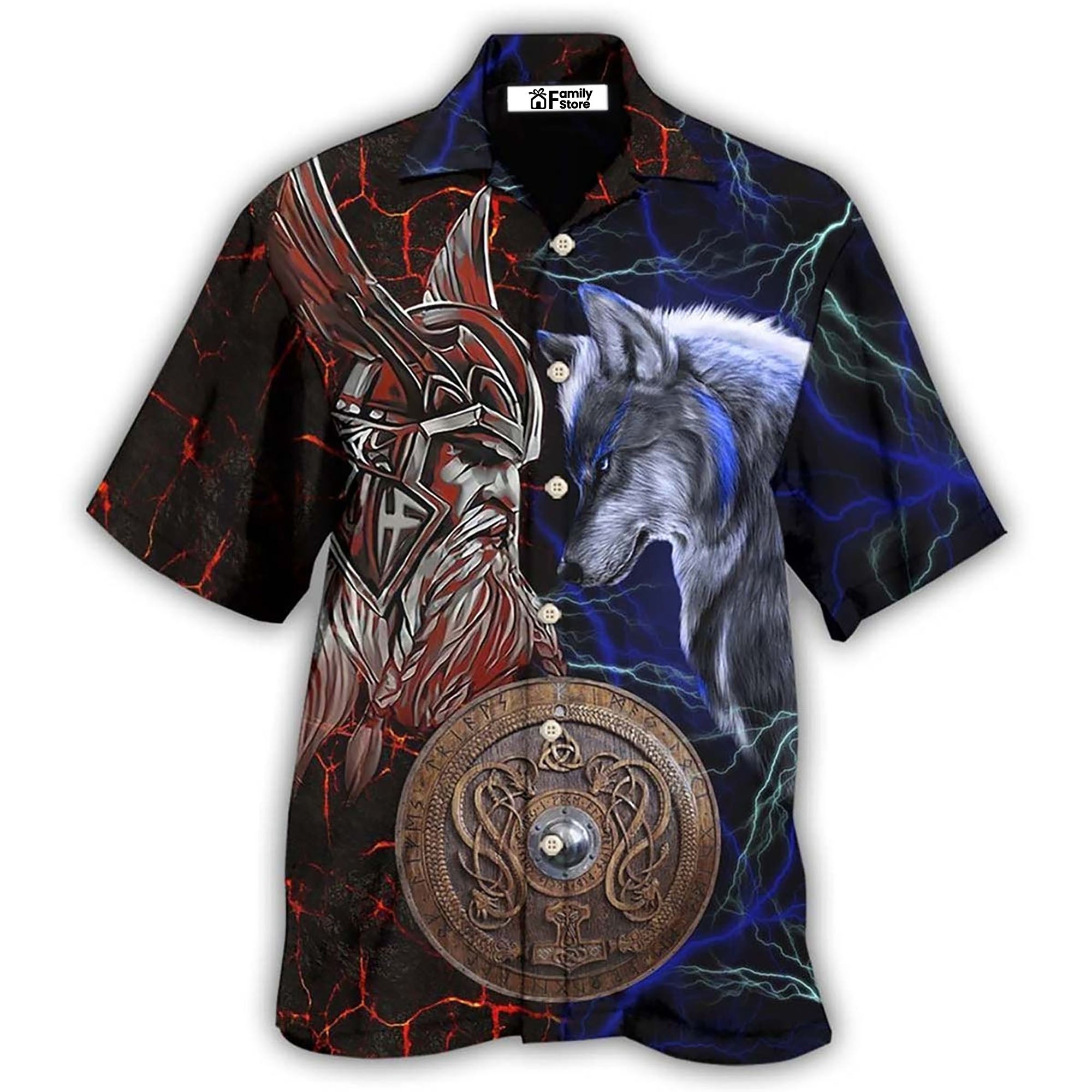 Viking Victory Colorful Life Style Hawaiian Shirt