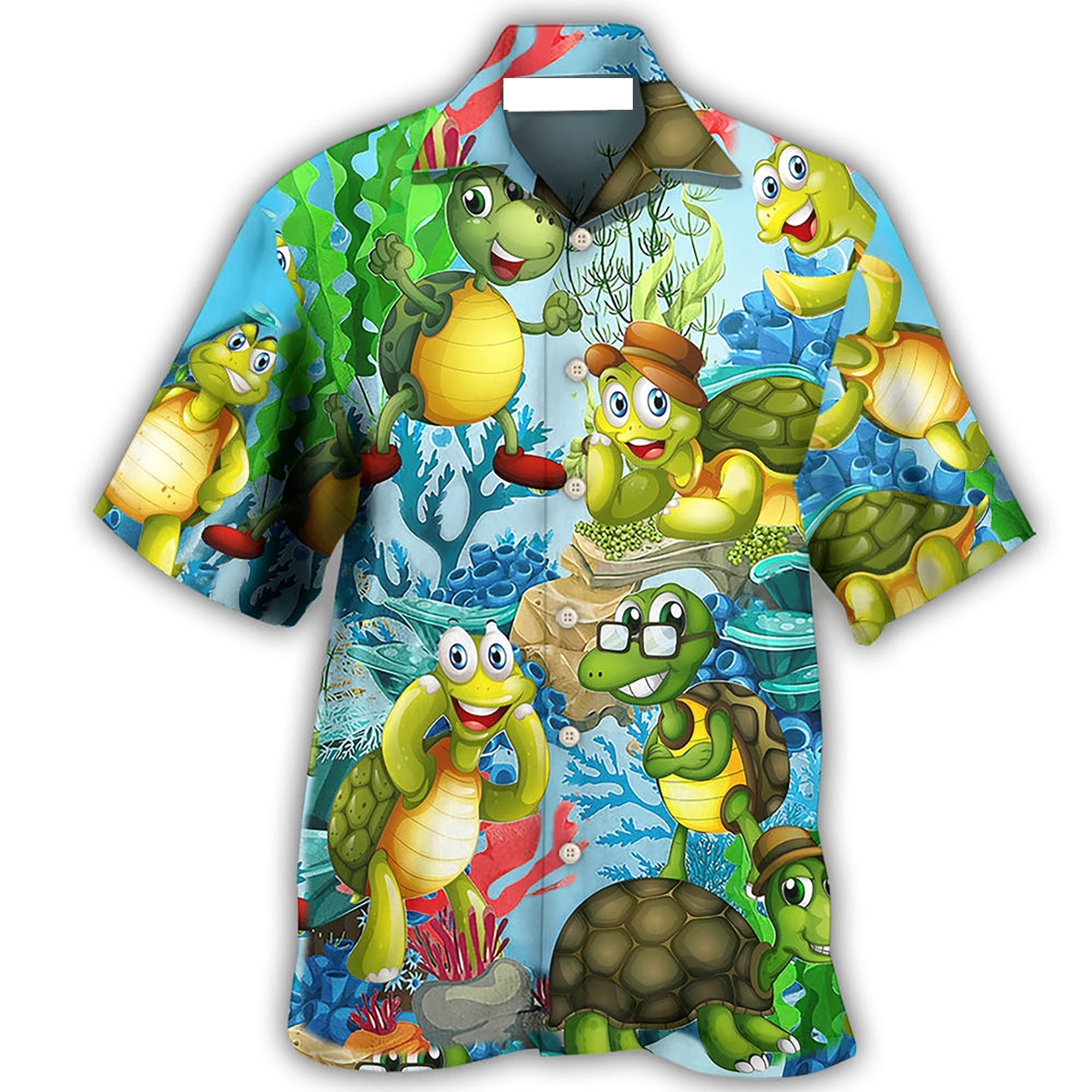 Turtle Mini Happy Funny – Hawaiian Shirt