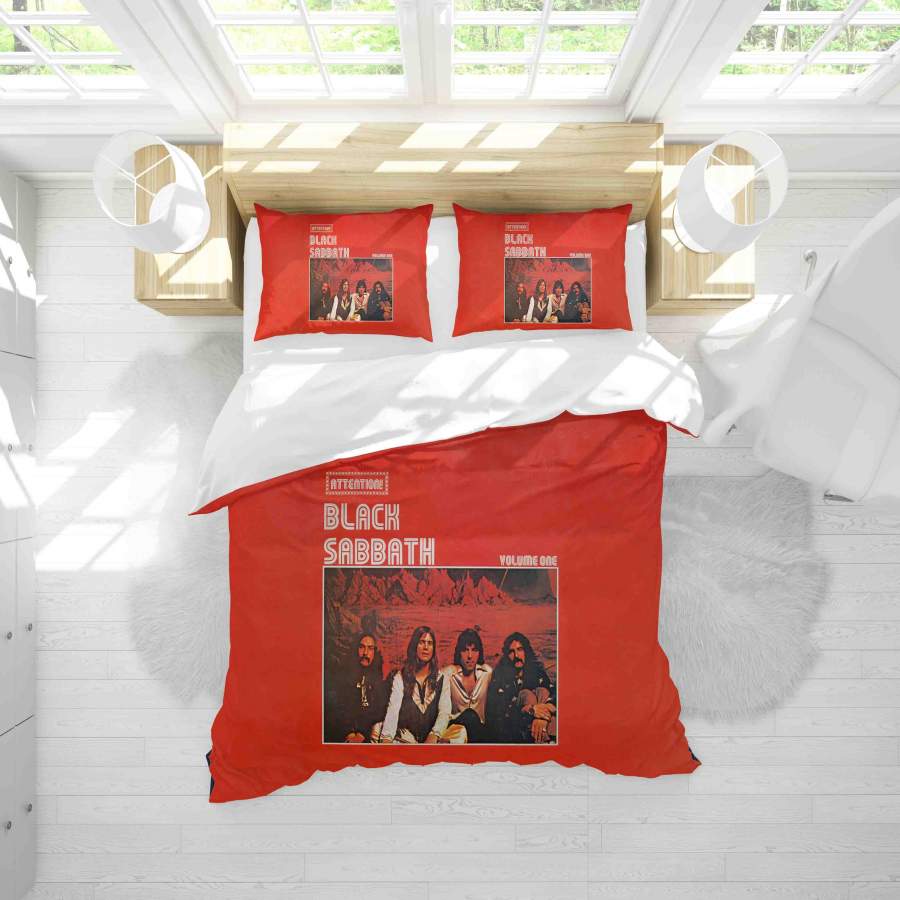 3D Red Black Sabbath Quilt Cover Set Bedding Set Duvet Cover Pillowcases SF97