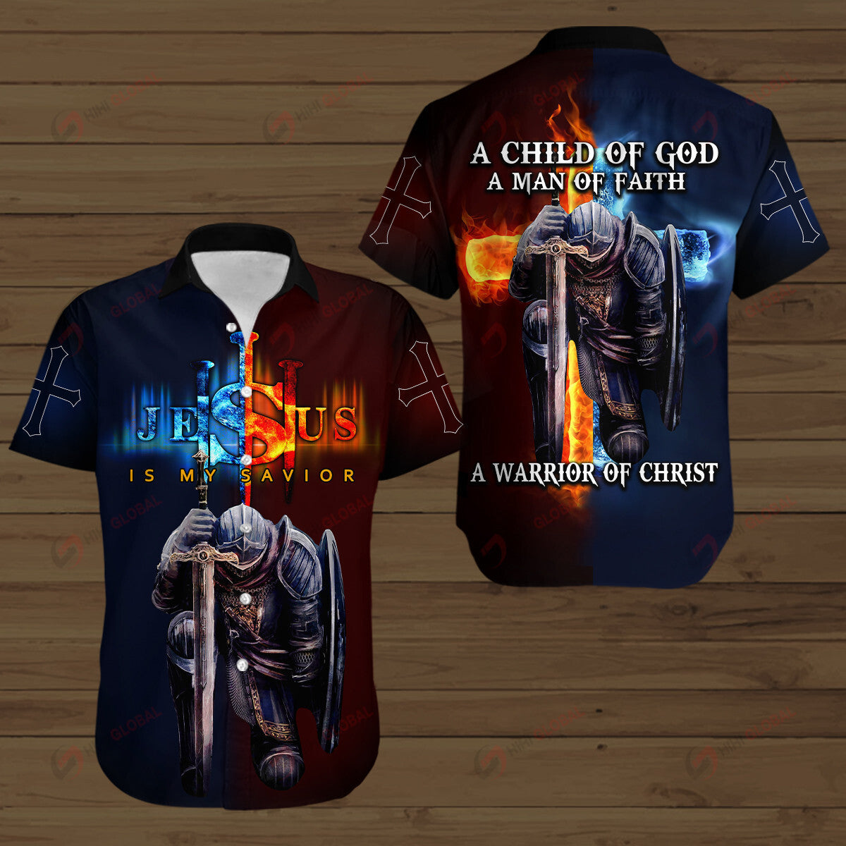 A Warrior Of Christ Templar Knight Christian Hawaiian Shirt