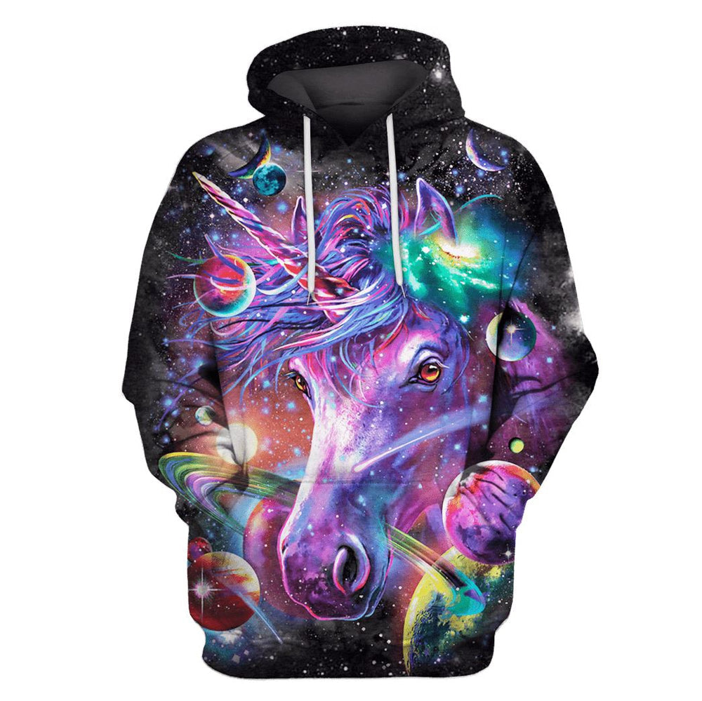 Unicorn And Universe Hoodie For Men And Women