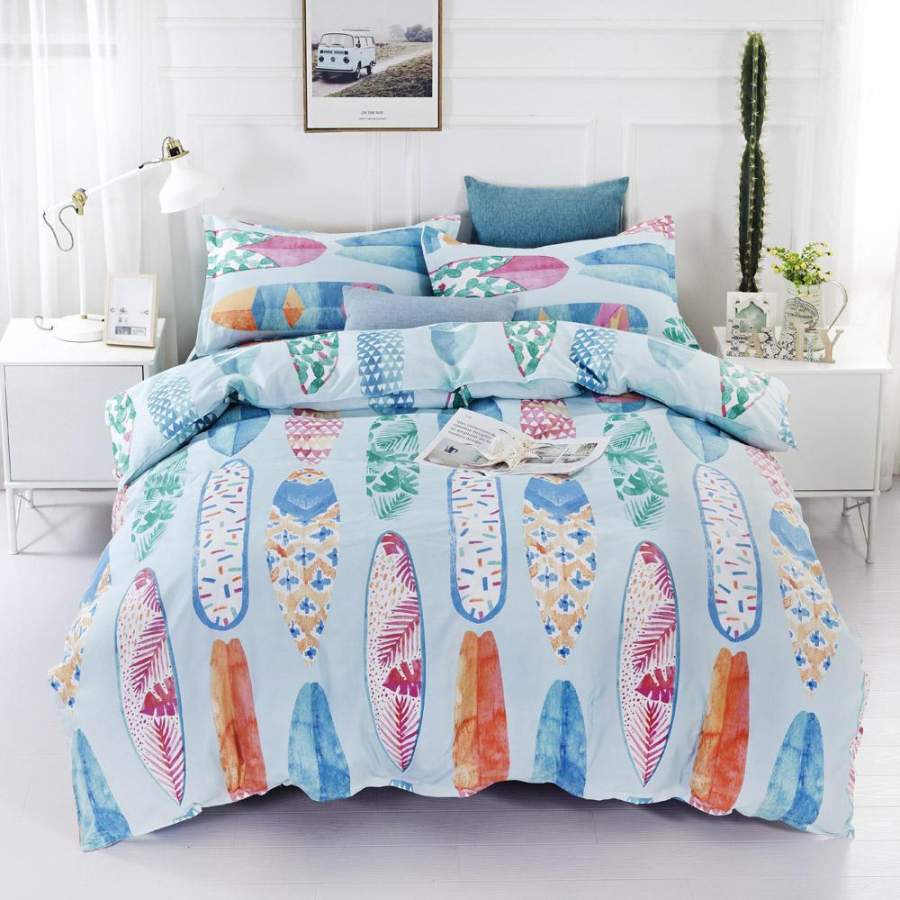 3D Surf Board Quilt Cover Set Bedding Set Pillowcases 44