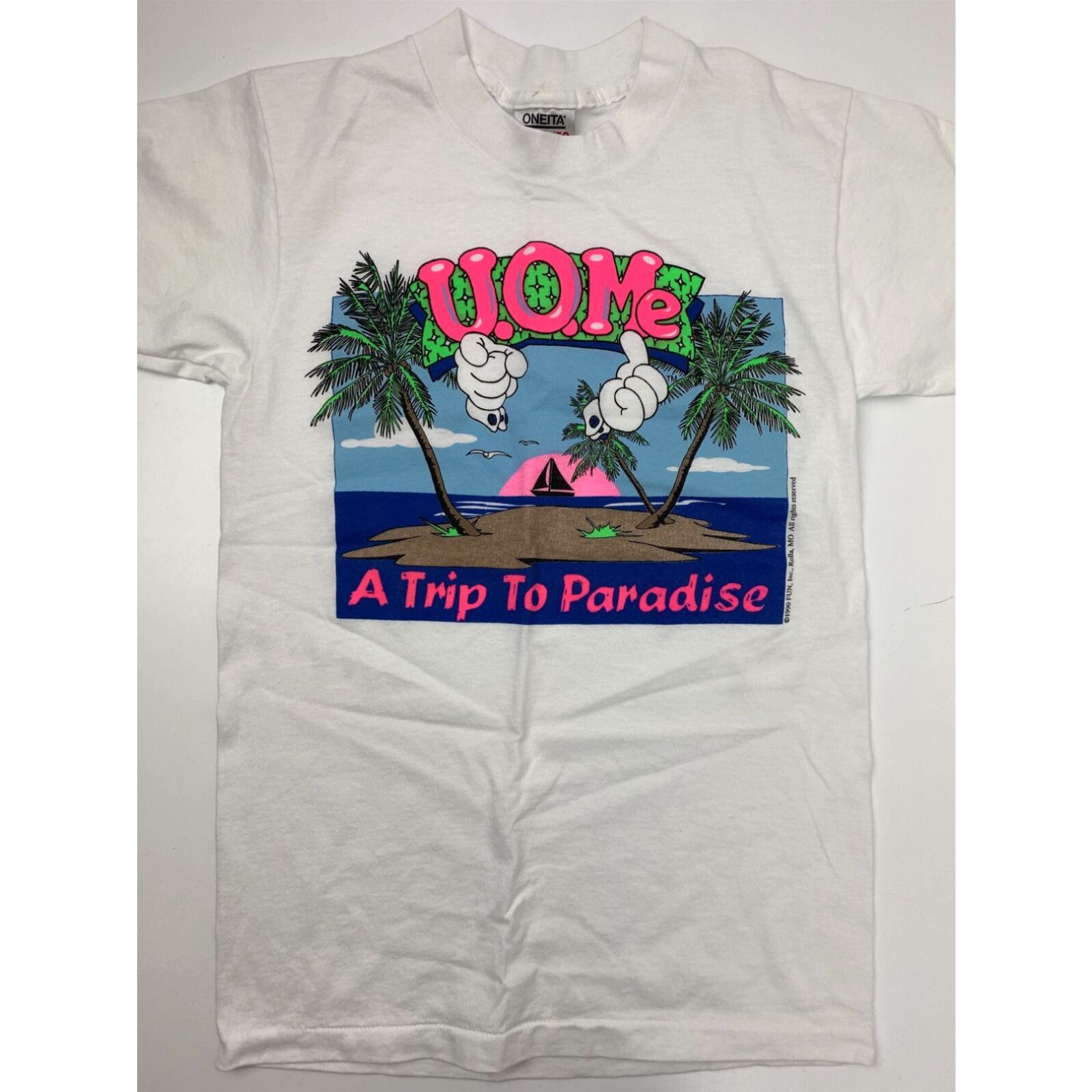 U.O.Me A Trip To Paradise Vacation Beach Ocean Vintage 1990 T-Shirt, Shirt Outfit, Gifts For Men, Gifts For Women