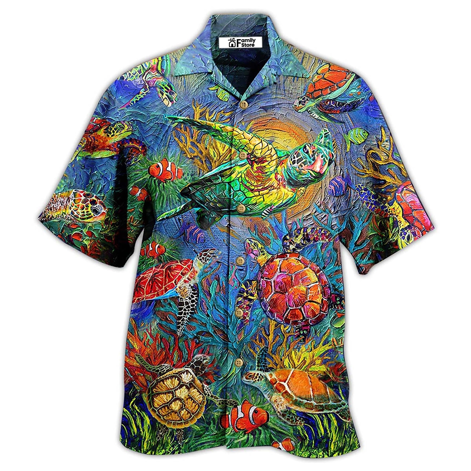 Turtle Have A Turtley Awesome Day – Hawaiian Shirt