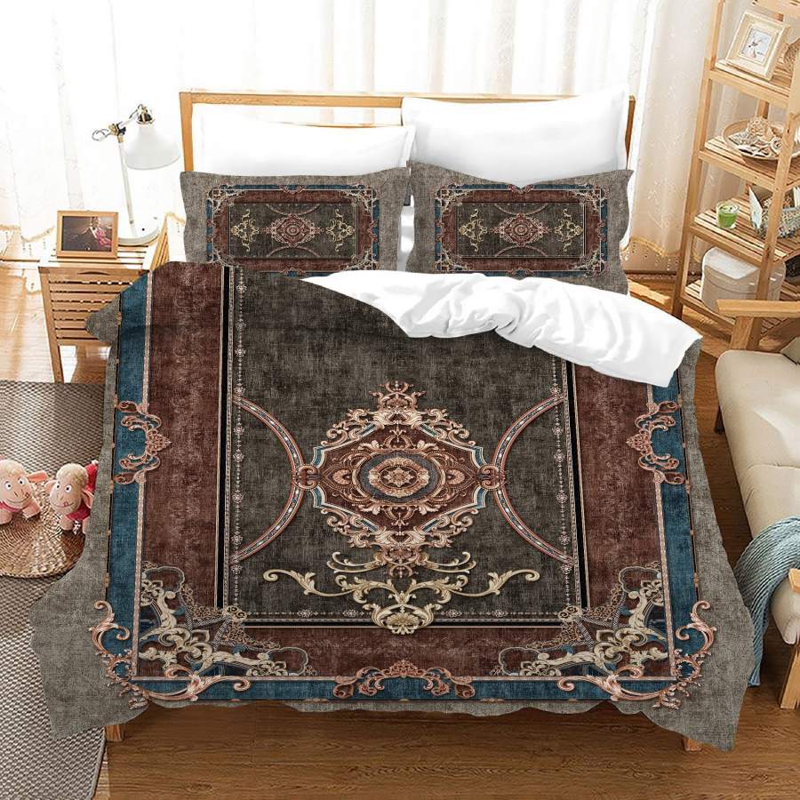 3D Bohemia Floral Quilt Cover Set Bedding Set Duvet Cover Pillowcases JN 1070