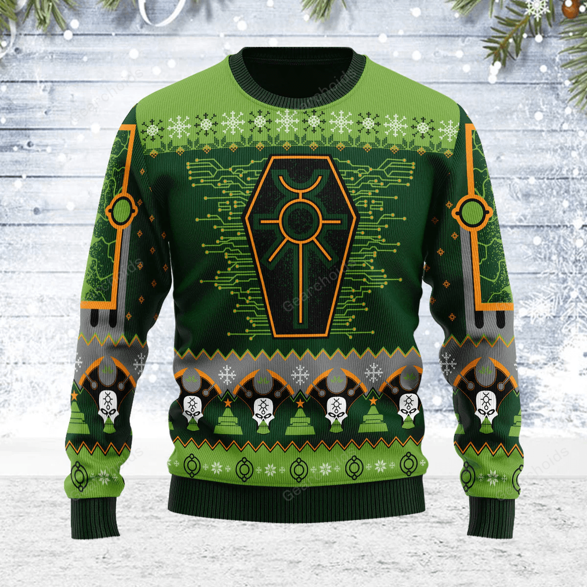 Warhammer Nefarious Necron Iconic – Ugly Christmas Sweater