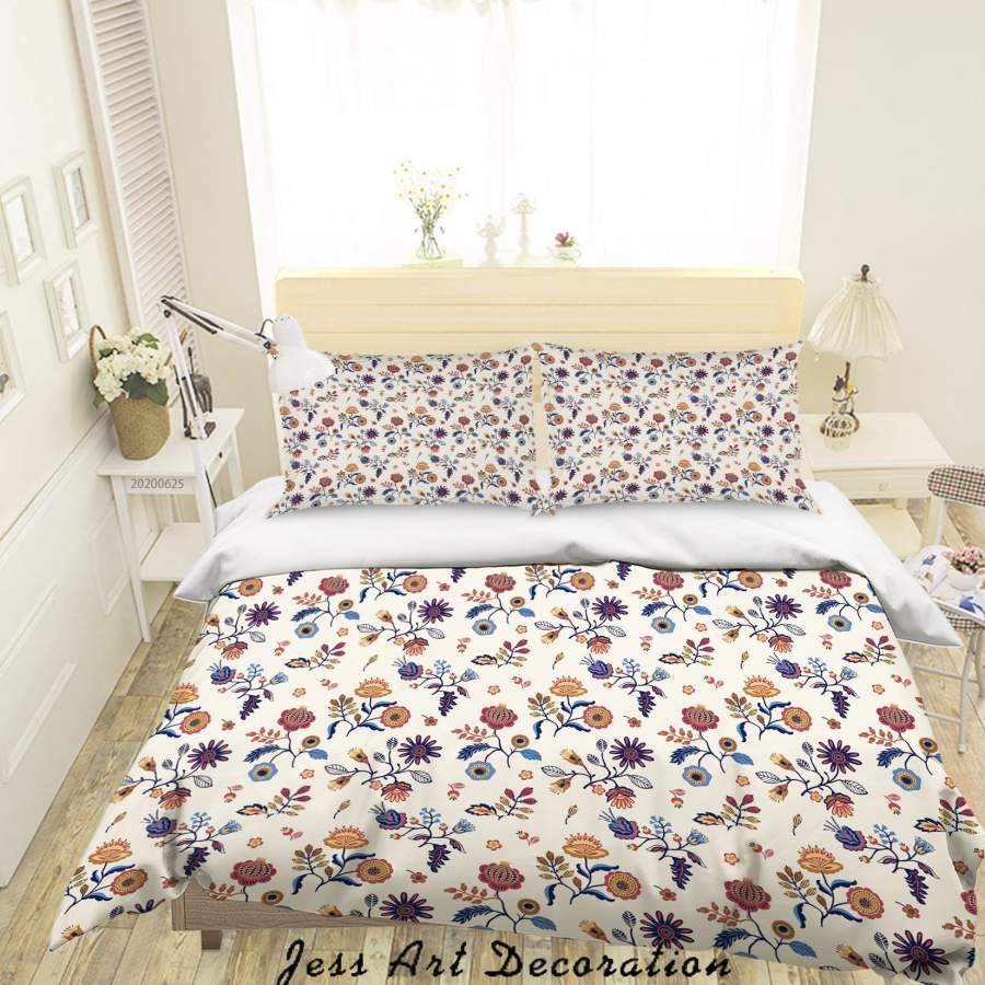 3D Floral Quilt Cover Set Bedding Set Duvet Cover Pillowcases SF58