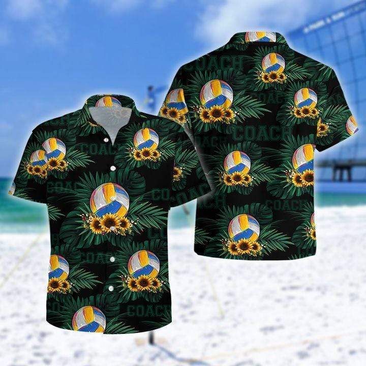 Volleyball Coach Hawaiian Aloha Shirts Fantastic