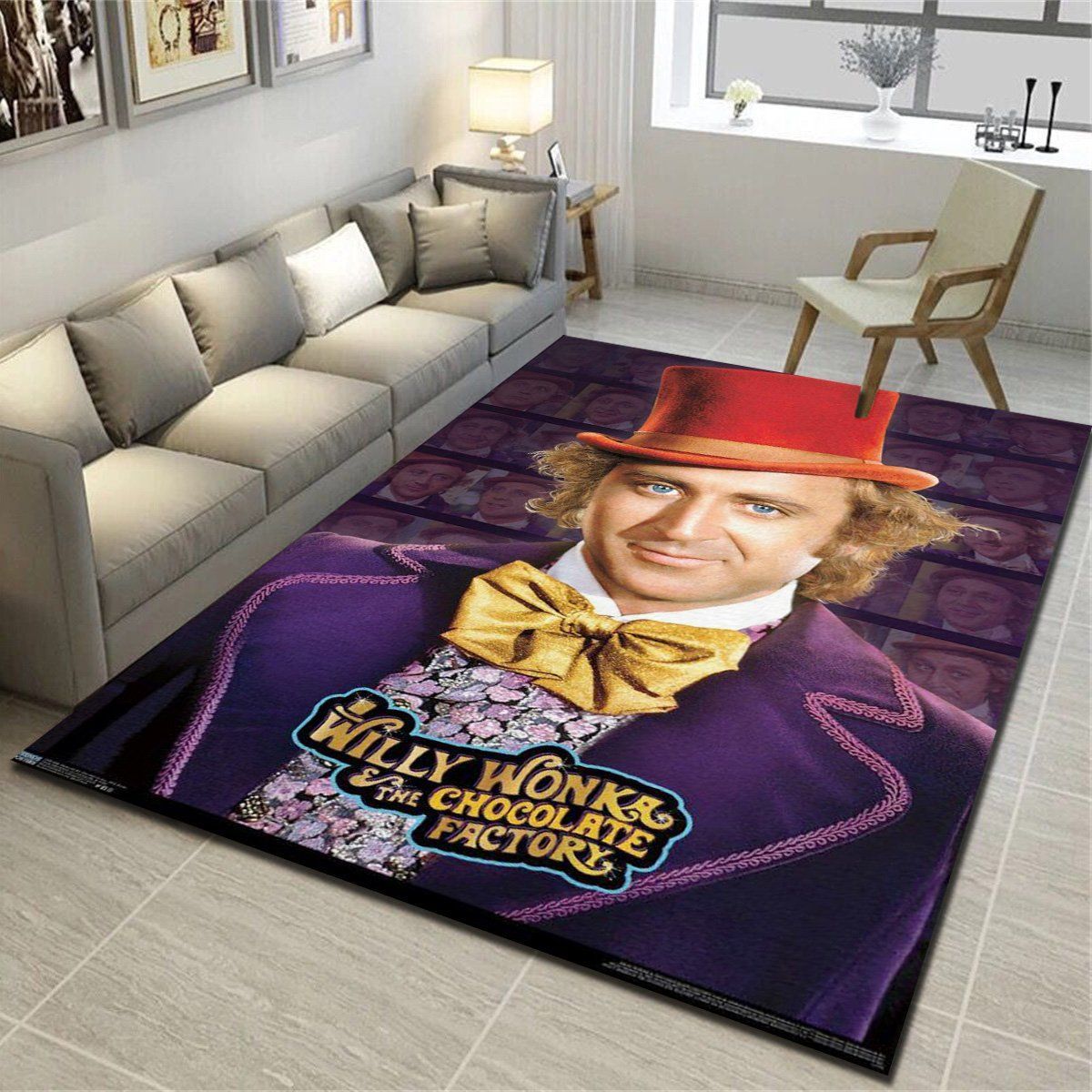 Willy Wonka And The Chocolate Factory Willy Wonka Area Rugs, Living Room Carpet