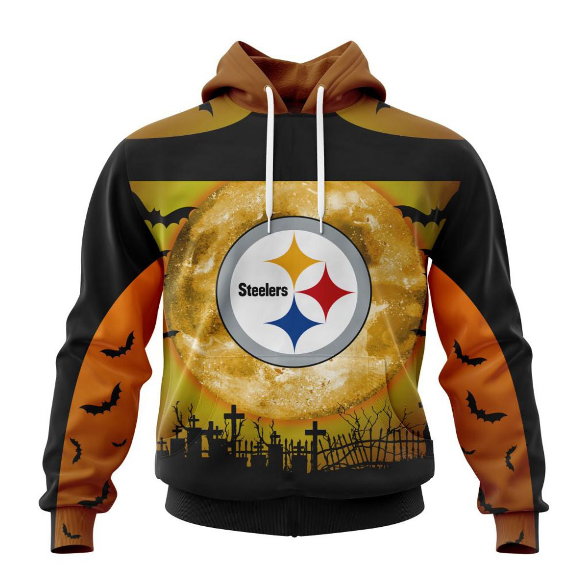 Pittsburgh Steelers Hoodies Halloween Custom Name & Number