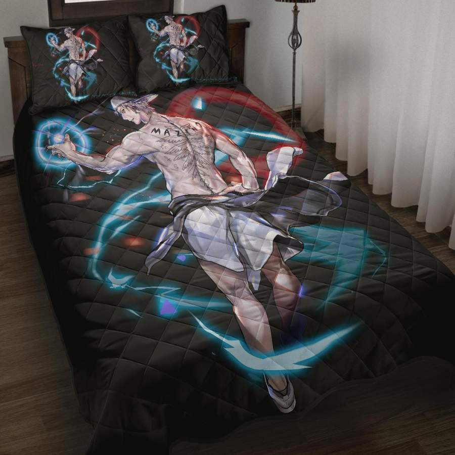 Urek Mazino Tower of God Anime Quilt Bed Set – Pillow Case – amazing decor gift ideas 1