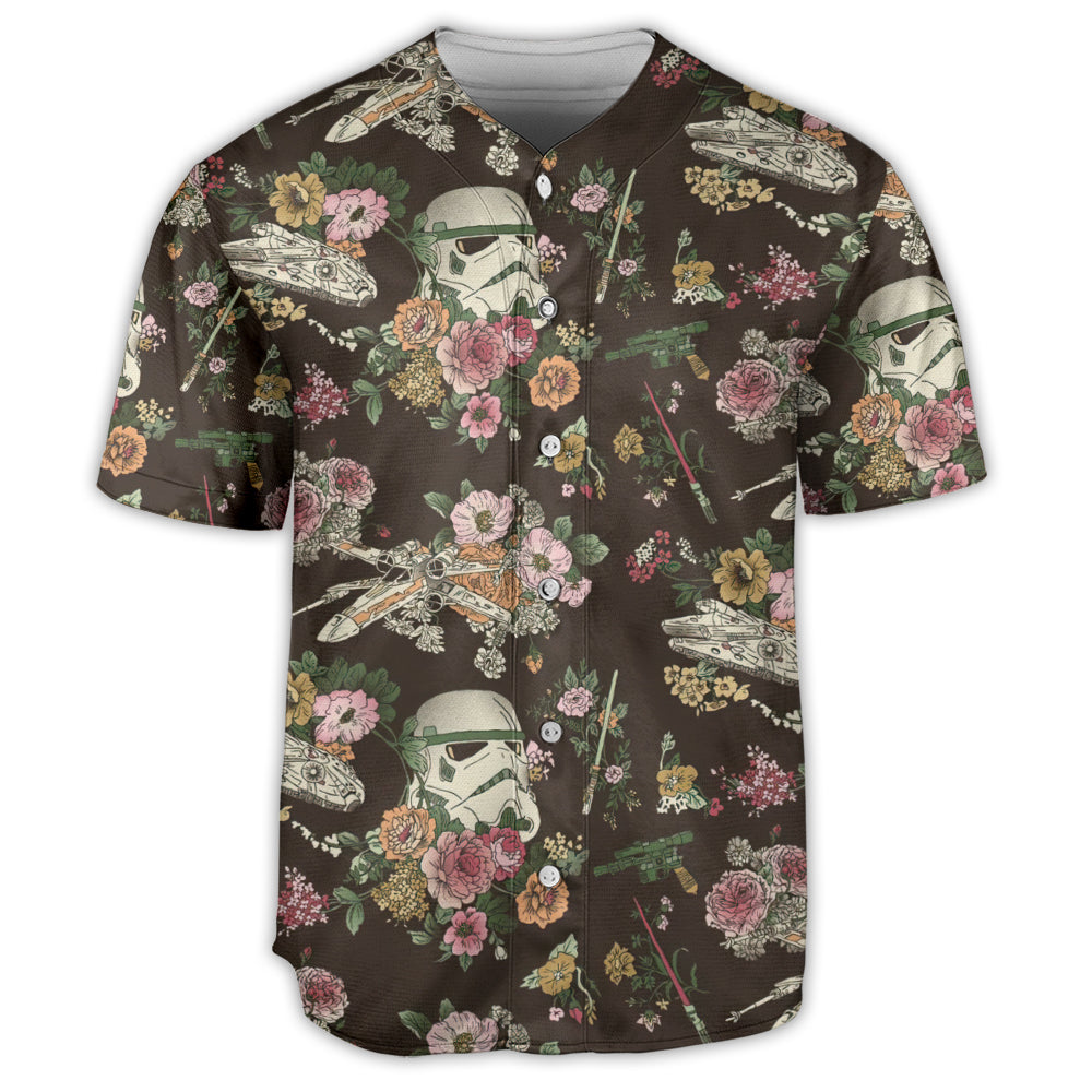 Sw Stormtrooper Flower Vintage – Baseball Jersey – Family Store