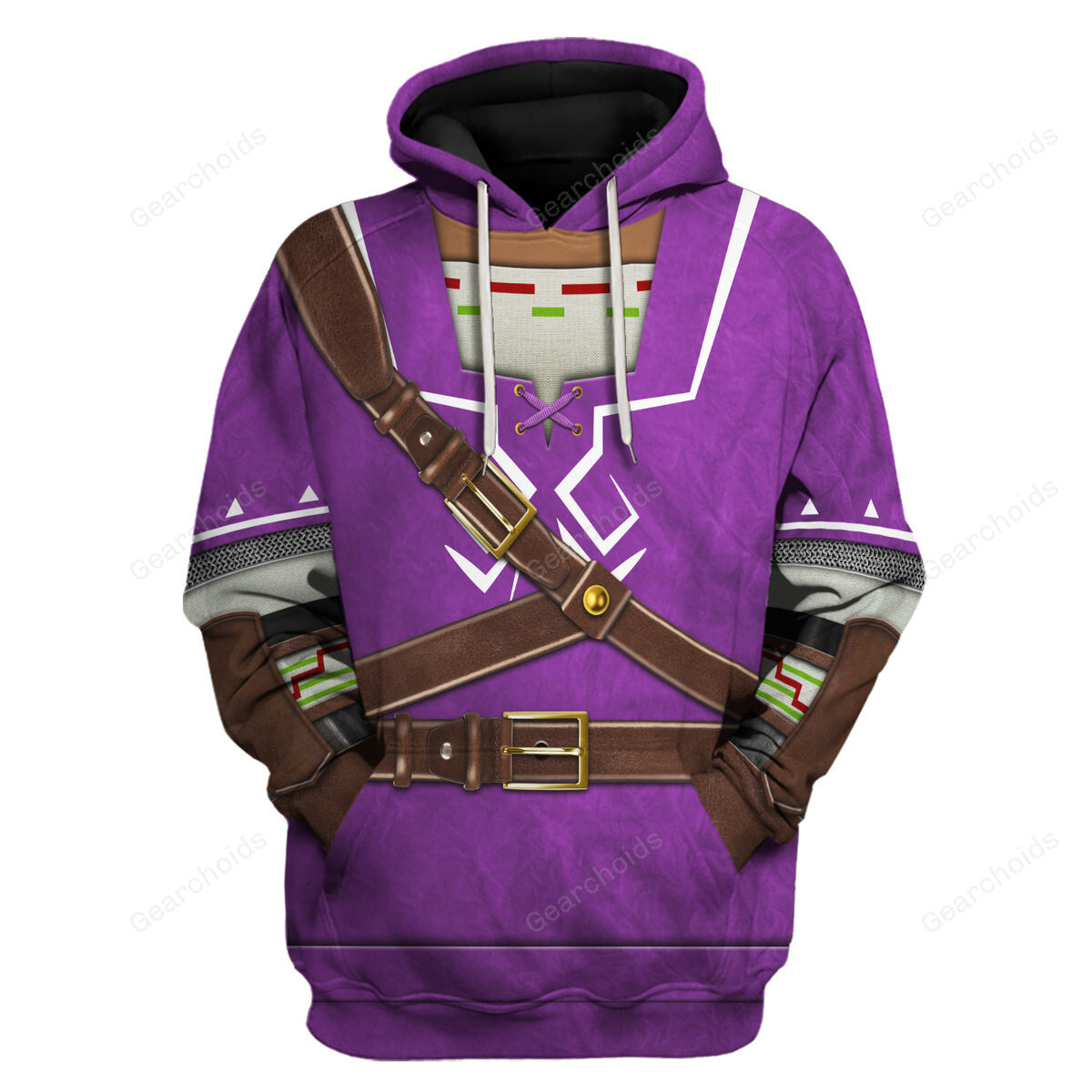 Purple Link Attire Hoodie Sweatshirt Sweatpants