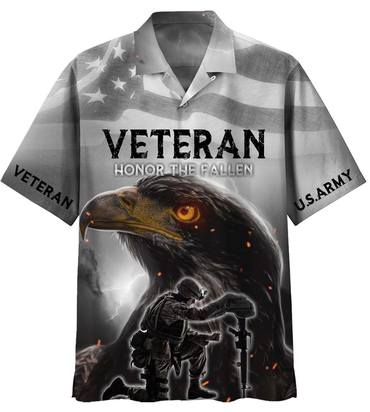 U.S Army Veteran, Honor The Fallen Hawaiian Shirt