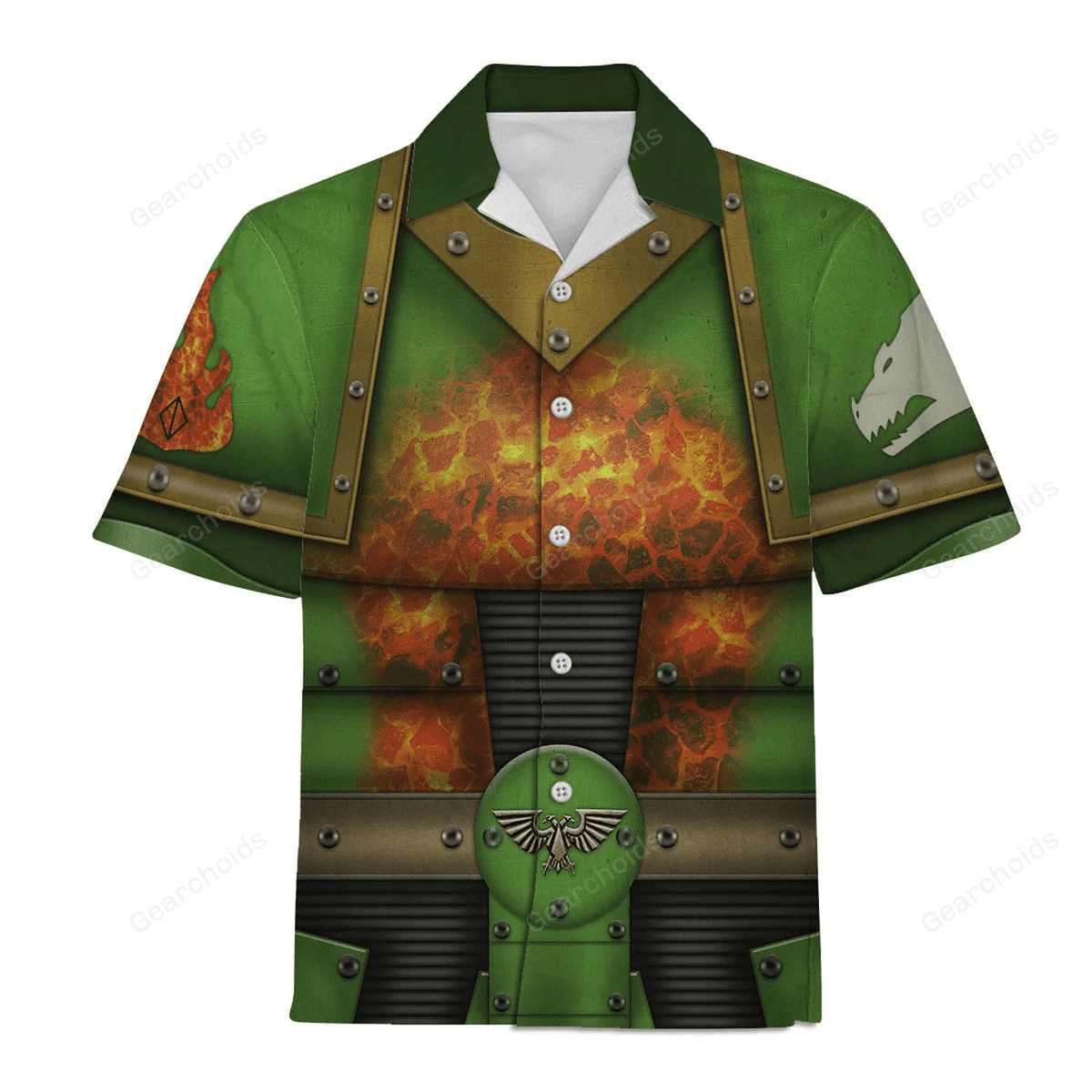 Warhammer Salamanders Legions – Costume Cosplay Hawaiian Shirt