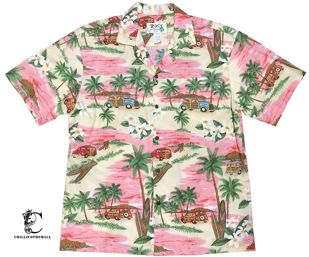 Surfboard Beach Patrol Pink Hawaiian Shirt