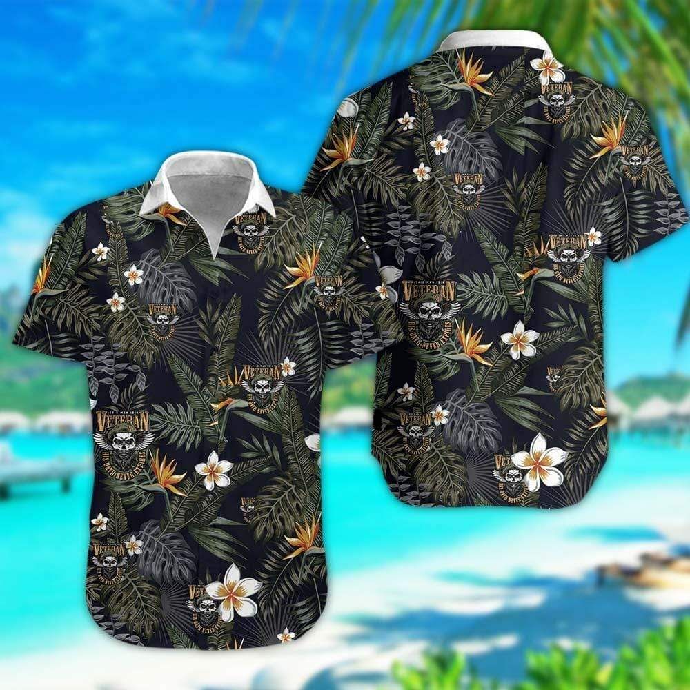 Veteran Floral Hawaiian Aloha Shirts #v