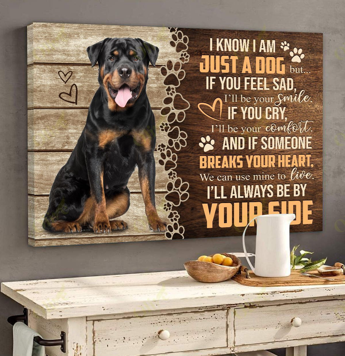 Rottweiler – Not Just A Dog Canvas