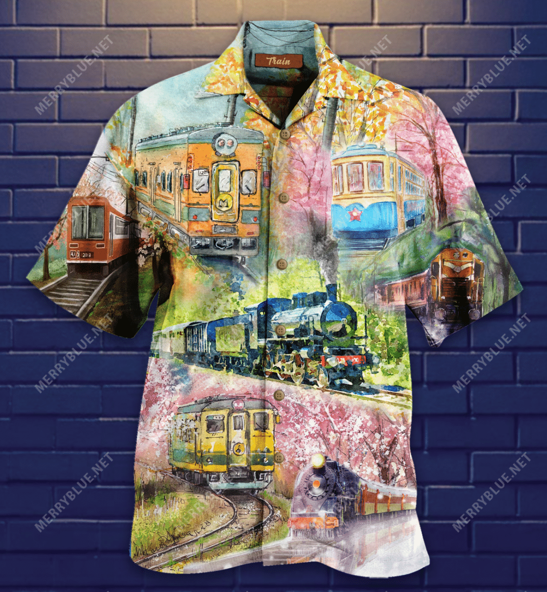 Take A Train In Spring Hawaiian Shirt