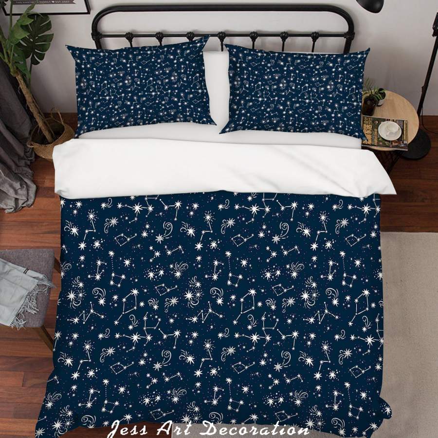 3D Dark Star Quilt Cover Set Bedding Set Duvet Cover Pillowcases SF97