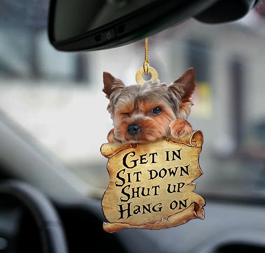 Yorkshire Terrier Get In Yorkie Two Sided Ornament