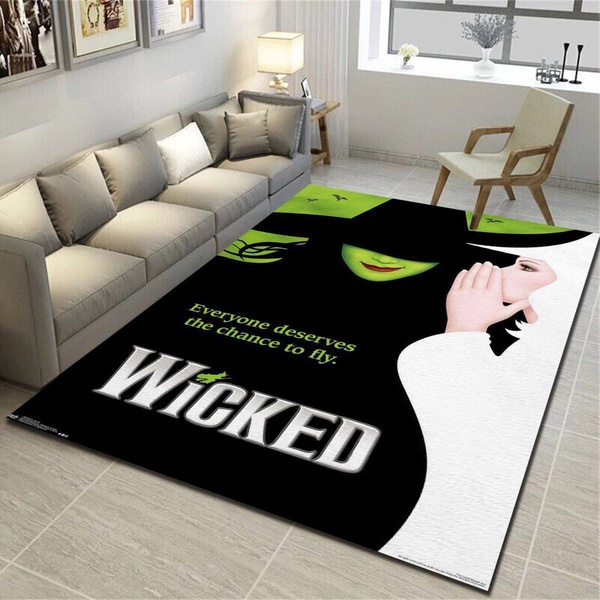 Wicked The Musical Key Art Area Rug, Living Room Carpet