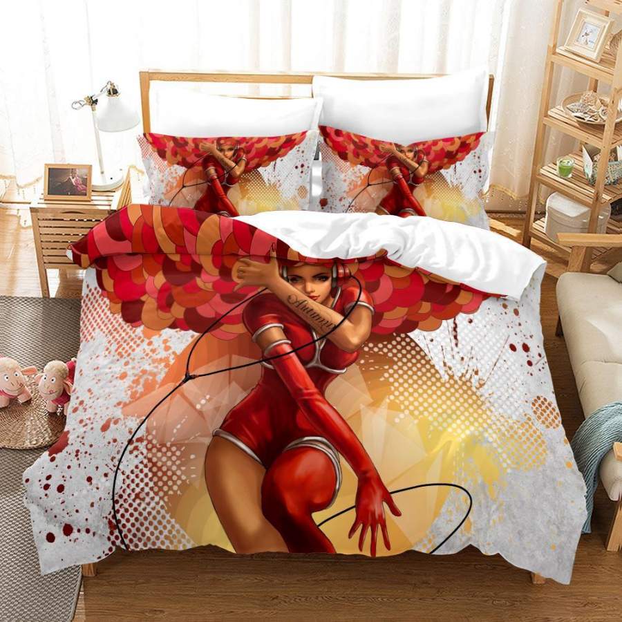 3D Colorful Women Quilt Cover Set Bedding Set Duvet Cover Pillowcases A441 LQH