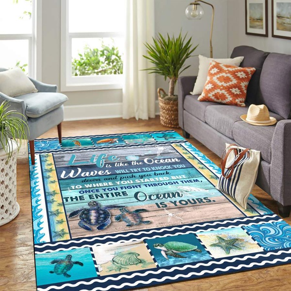 Turtle Copy Mk Carpet Area Rug – Home Decor – Bedroom Living Room Décor