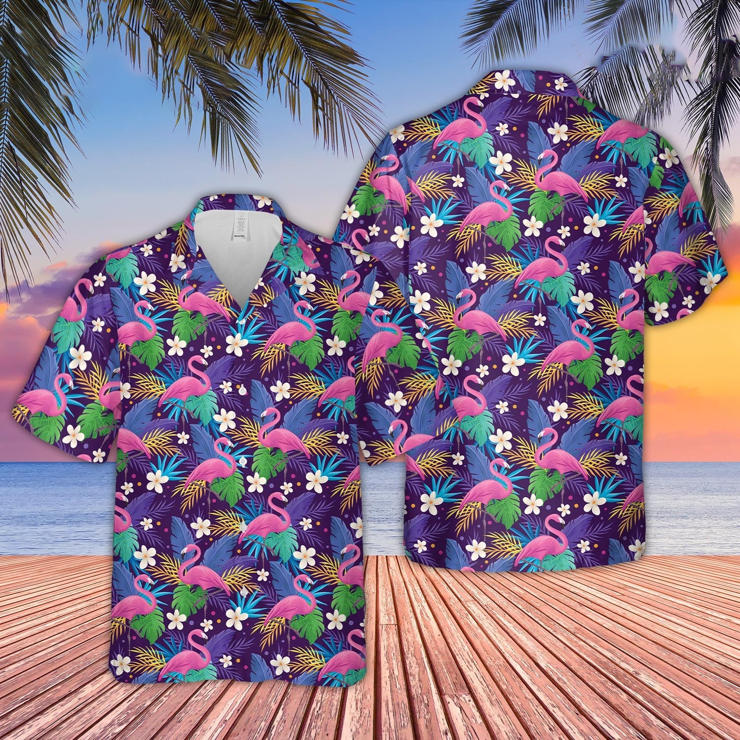 Unique Flamingo Pattern D03 Hawaiian Shirt