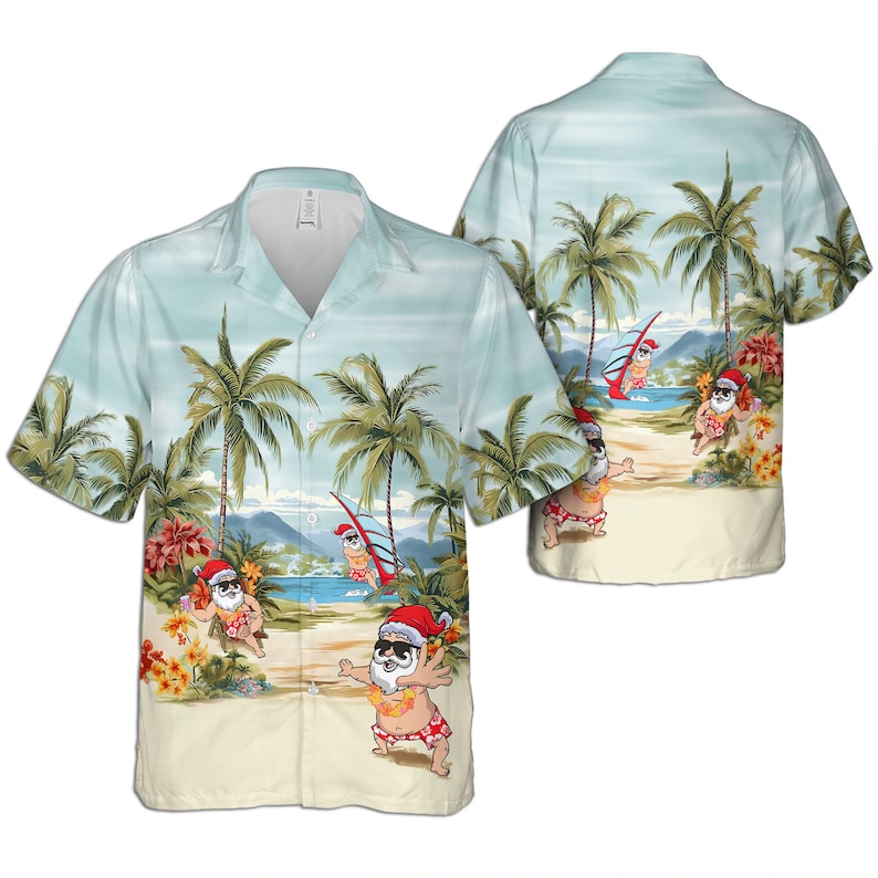 Tropical Santa Claus Christmas 2 – Hawaiian Shirt