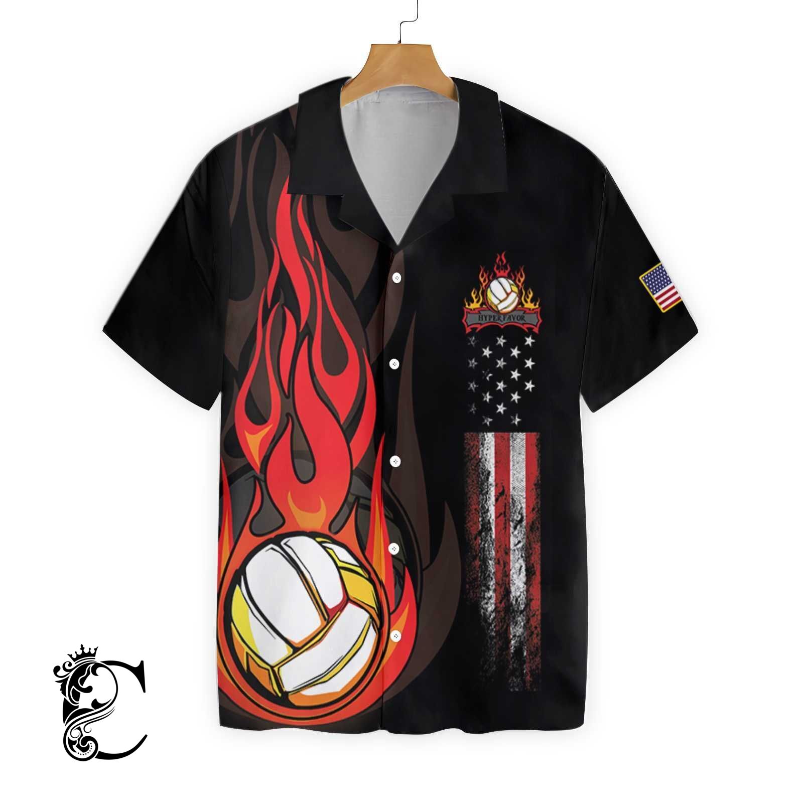 Volleyball Flame Ez20 0104 Hawaiian Shirt